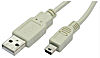 USB2A MINI (RoHS) USB A Stecker auf 5 pol. mini USB Stecker (6.8x3.0 mm) USB 2.0 Länge 2 m