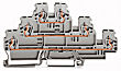 870-551 Dreistockklemme 3 x Durchgang 2.5/4 qmm