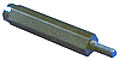 8040-08 Kunststoff-Distanzbolzen Polyamid schwarz Schlüsselweite 8 mm Innen-/Außengewinde