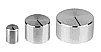 523.6191 Drehknopf Aluminium Oberfläche glatt Durchmesser 30 mm Achse 6 mm