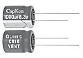 CSN 25V 100UF Miniatur Elko radial 25 V 100 uF -55..+105 Grad low Impedance low ESR DxH 8 x 12 mm RM