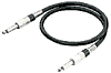 MCC-300/RT MUSIKER-AUDIO-KABEL 3m rot konfektioniert mit 6.3 mm Mono-Klinken-Steckern