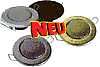 DL 60 ME Miniatur-Deckenlautsprecher mit Halteklammern und Metallgehäuse messing. Durchmesser 80mm