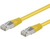 CAT5-0.5F/UTP GE (RoHS) CAT5e Patchkabel Länge 0.5 m Farbe gelb foliengeschirmt 2xRJ45 Stecker