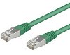 CAT5-0.5F/UTP GN (RoHS) CAT5e Patchkabel Länge 0.5 m Farbe grün foliengeschirmt 2xRJ45 Stecker