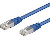 CAT5-0.5F/UTP BL (RoHS) CAT5e Patchkabel Länge 0.5 m Farbe blau foliengeschirmt 2xRJ45 Stecker