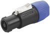 NL-4FC (RoHS) Speakon-Stecker spritzwasserge- schützt 4-Pol-Schraubanschluß für Litze