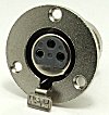 XLR 185 (RoHS) XLR-Flanschbuchse 3 pol.