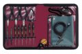 2200 BERNSTEIN Service-Set ANTISTATIC mit Werkzeugsortiment Tasche aus schwarzem Nylon mit Klarsichtseparationen