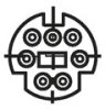 DIO-SM 07 Mini-DIN-Stecker 7 pol.