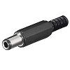 HS 3063 Niederspannungsstecker 3.0/6.3 mm Schaftlänge 9.5 mm Griffkörper kantig