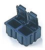 9-321/10 BERNSTEIN SMD-Klappbox Innenmaße 16 x 12 x 15 mm aus schwarzem leitfähigem Kunststoff