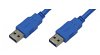 USB 3.0 AA 1M (RoHS) USB 3.0 Anschlußkabel Länge 1 m Farbe blau USB-A Stecker auf USB-A Stecker