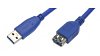 USB 3.0 AA/MF 1M (RoHS) USB 3.0 Verlängerungskabel Länge 1 m Farbe blau USB-A Stecker auf