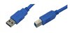 USB 3.0 AB 1M (RoHS) USB 3.0 Anschlußkabel Länge 1 m Farbe blau USB-A Stecker auf USB-B Stecker
