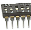 ADF05 Mini-Dip-Schalter 5-polig Schalter versenkt LxBxH 14 x 6 x 4 mm