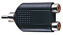 CS-2CK Y-Cinch-Adapter 1xStecker-2xKupplung