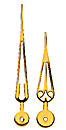 ZEIGERSATZ 34 (RoHS) Zeigersatz 34 56/43 mm (Min/Std) Ausführung Messing poliert Farbe Messing