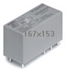 1-1393243-5 Power Relay DPDT 8 A Spule 24 VAC 29 x 12.7 x 15.7 mm