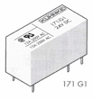 171G1 230VAC High Performance PCB Relay 1 WE 12/15 A 150/250 VAC AgNi Spule 230 VAC RM 3.5 mm