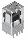 114A4 12VDC N Relais 4 WE 10 A Spule 24 VDC 114A4 24VDC N mit Testknopf und Feststeller