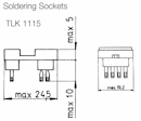 TLK1115 Relaisfassung GR I 8-polig Lötfahnen PR15