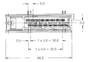 0-0827539-1 Conn Timer Connector HDR 16 POS Solder RA Thru-Hole 16 Terminal 1 Port Automotive Box