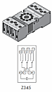 Z345 Relaissockel für Relais UF3...