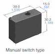 ADJH23105 Printrelais Manual Switch 1 S 2 Spulen 5 VDC