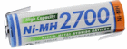 BK3HGAE Z Akku NiMH 1.2 V 2700 mAh Mignon AA mit Z-Lötfahne