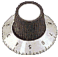 DK 1 Drehknopf mit Skala 0-9 D 30 mm Achse 6 mm