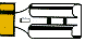 F 603951 DA 100 2 5-6 9 5x1 2 Flachsteckhülsen gelb