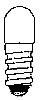 080922200 Miniaturlampe Sockel T1 3/4 E5/8 6 V 200 mA Midget-Screw-Sockel