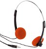A070B Stereo-Kopfhörer orange 32 Ohm 40 Hz-20 kHz mW 106 dB Kabel 1.25 m Klinkenstecker 3.5 mm