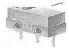 MICRO 3 AKU Microschalter mit Kurzhebel 250 V 5 A LxBxH 20 x 6 x 9.5 mm