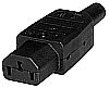 GST794SW Kaltgeräte-Kabelkupplung gerade VDE