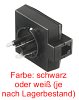 TA 2 FI Telefonadapter Finnland Norwegen 3 pin Steckerseite Finland-Plug Buchsenseite Western 6/4