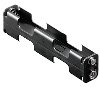 4X UM3L Batteriehalter 4 x Mignon (2x2) Anschluss Druckknopf (9 V-Block) Abmessungen ca. 111x26x17 mm