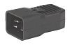 GST106 (RoHS) Gerätestecker Kabelmontage Anschlüsse Schraubklemmen Farbe schwarz