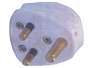 E301AD (RoHS) UK Netzstecker 3-polig 5 A 250 V Farbe weiß Pins rund