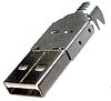 USB/ST1A (RoHS) USB-A Stecker Lötanschluss Isolierkörper Thermoplastik UL94V-0 Kontakte Kupferlegierung