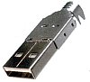 USB/ST1A USB-A Stecker Lötanschluss Isolierkörper Thermoplastik UL94V-0 Kontakte Kupferlegierung