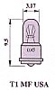 810642700 (RoHS) Miniaturlampe Sockel T1 MF USA 28 V 24 mA 0.67 W Mscp .150 filament CC-2F life 16000