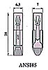 566717900 "NA" Telefonlampe 5 V 40 mA Sockel ANSI 0.20 W Mscp .040 filament C-6 life 8000