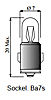 372038200 (RoHS) Telefonlampe Sockel Ba7s 24 V 25 mA 0.60 W C-2F T6.8x20 life 500 hrs