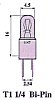 870743100 Miniaturlampe Sockel T1 1/4 Bi- Pin 28 V 40 mA 1.12W Mscp .320 filament C-2F life 4000