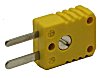 13 35 23 (RoHS) Stecker f.Thermoelemente Typ K gelb NiChr/NiAl Stift 3x0.8 + 2.3x0.8m