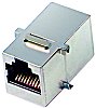 MCS8S Einbauadapter RJ45 Snap-In geschirmt Farbe blank