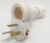 76216W Australien Netzstecker 3-polig 250 V / 10 A weiß neu