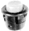 DS 412 SCHWARZ Drucktaster 1x ein Farbe schwarz 3 A/125 AC Snap-In Lötanschluss Einbaumaß